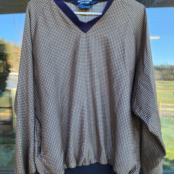 Sweat Sunderland Of Scotland Femme Manches Courtes, Coupe Golf, 1/4 Zip, Taille M, Beige